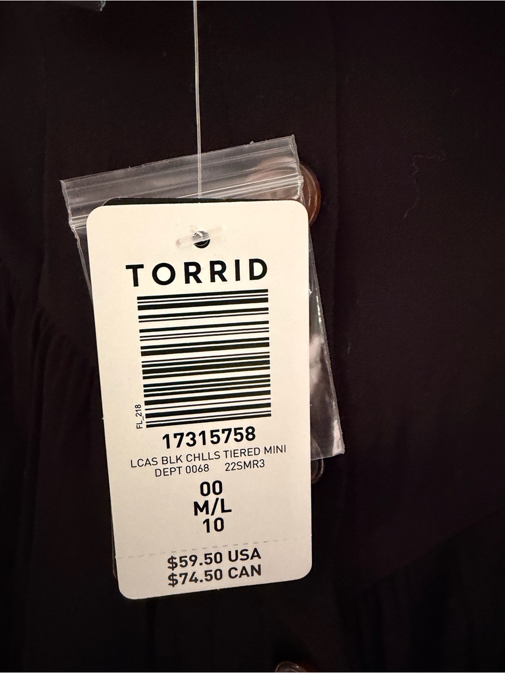 Torrid Black Button-Front Ruffle Mini Skirt - Picture 5 of 5